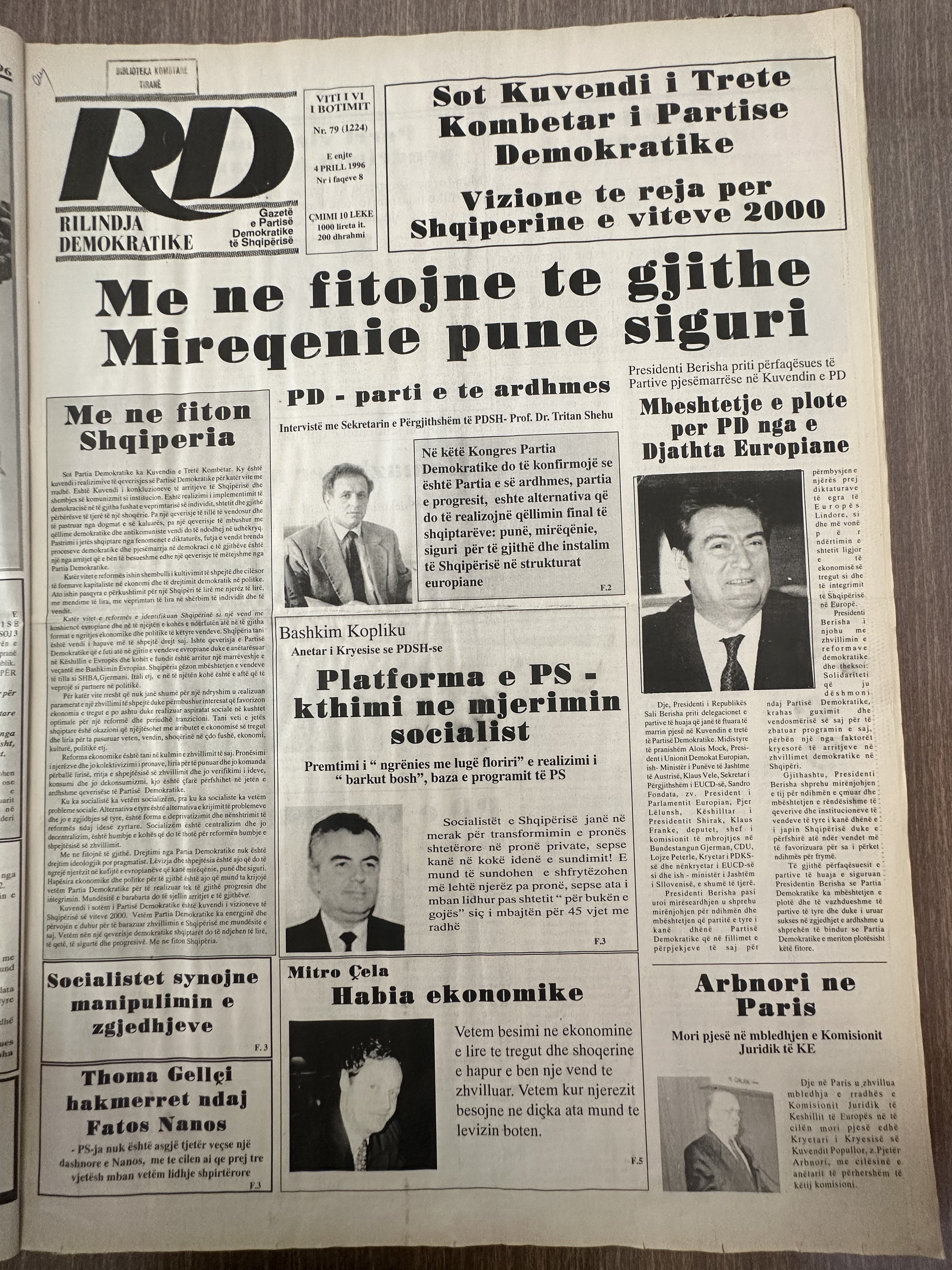 Rilindja Demokratike 1996-04-04
